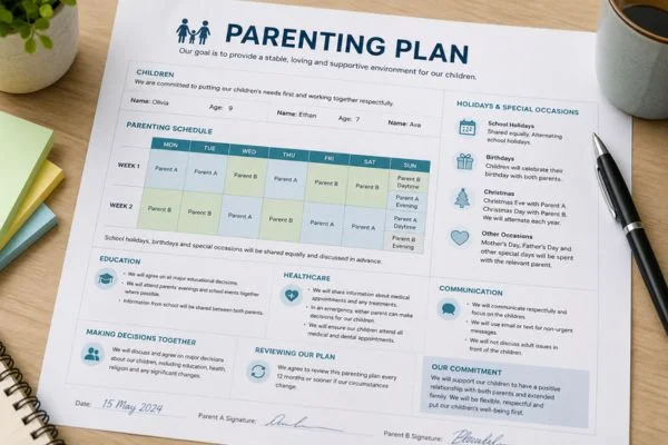 Understand parenting plans Harrogate